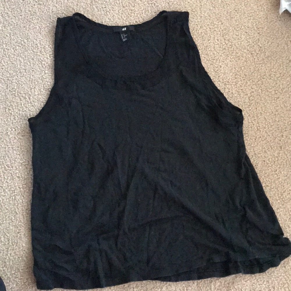 Black tank top